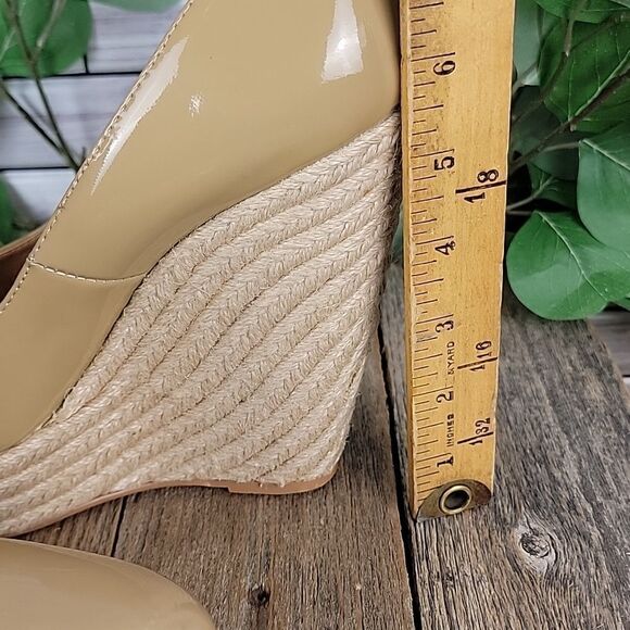 Steve Madden Marryy patent leather wedge espadrilles Size 9 - Picture 5 of 10